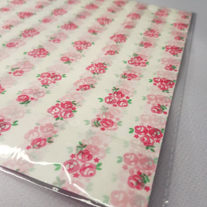 TOP! Wachspapierböden 10stk. Rosen WP02