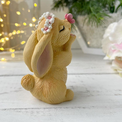 Silikonform Hase mit Schmetterling 30207