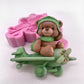 NEU! Silikonform Teddy im Flugzeug 2D 30217