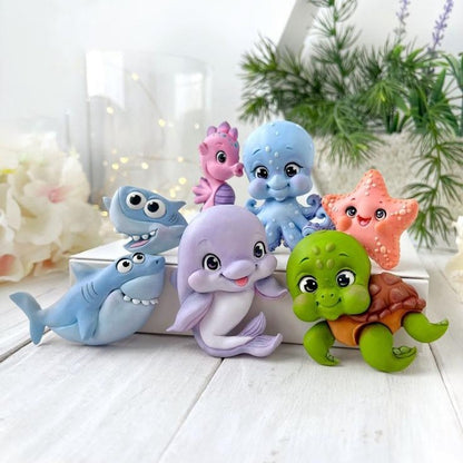 Silikonform Meerestiere Set 2D 30220