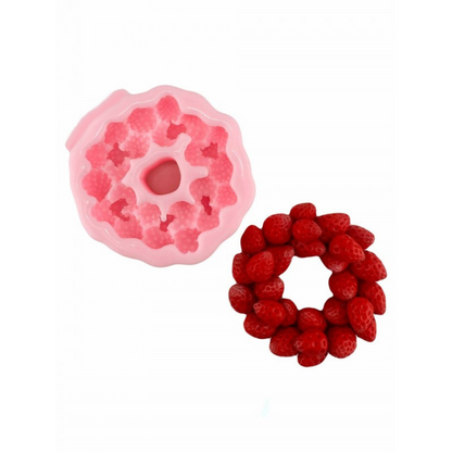 Silikonform Erdbeerkranz mini 30242