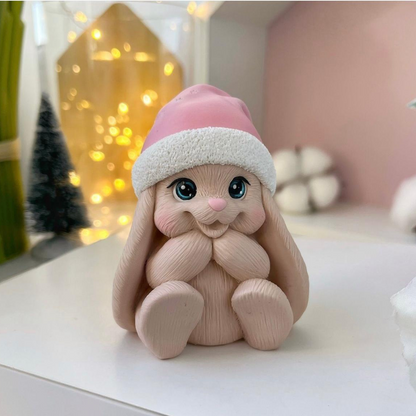 Silikonform Hase in Mütze 30253