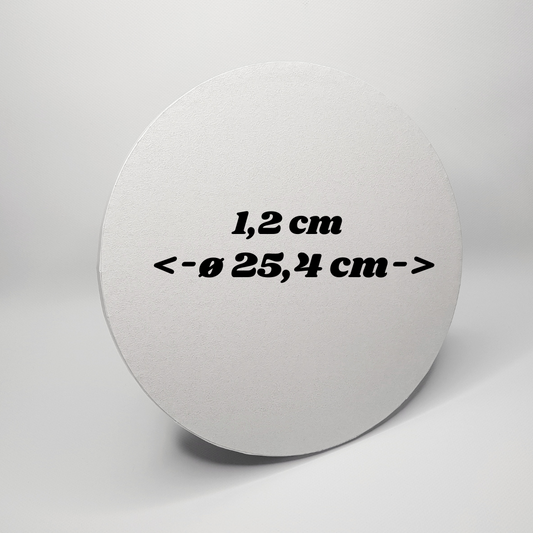 Tortenplatten ø 25.4 cm, 1.2cm, weiß, 5 Stück