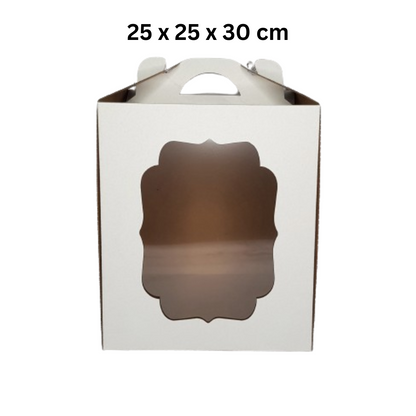 Tortenkartons 5 Stück, 25 cm x 25 cm x 30 cm 10034