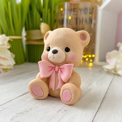 Silikonform Teddybär mit Schleife 30283