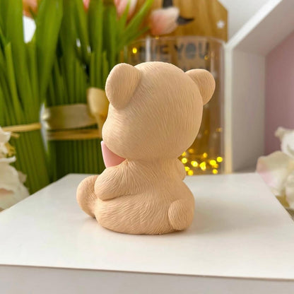Silikonform Teddybär mit Schleife 30283