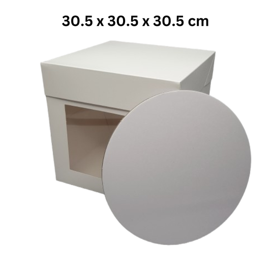 Tortenkarton 5 Stück 30,5 x 30,5 x 30,5 cm + 3mm Cake Board Card weiß 10074