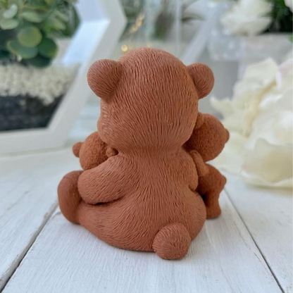 Silikonform Teddy mit ihren Kindern 30266