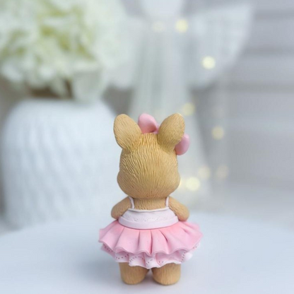 Silikonform Hase mit Rock und Schleife 30267