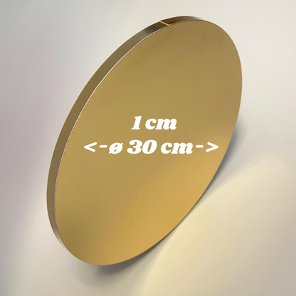 NEU! Tortenplatten ø 30 cm, 1cm, 5 Stück, Gold