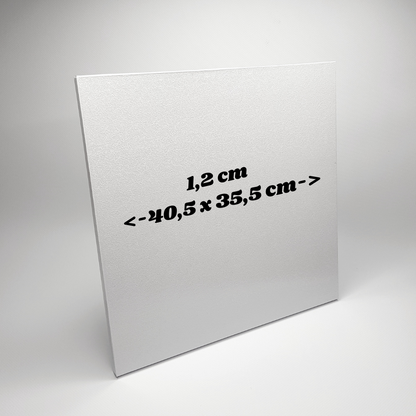 Tortenplatte Rechteck 40.5 x 35.5 cm, 1.2cm, weiß, 1 Stück