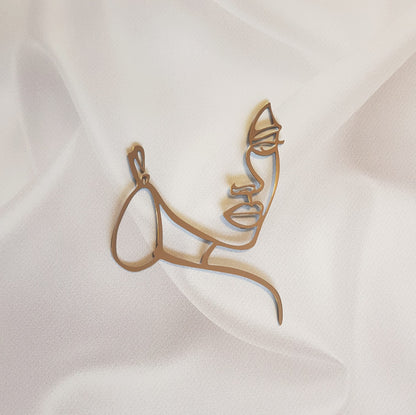 Acryl Topper Gesicht von Dame 100058