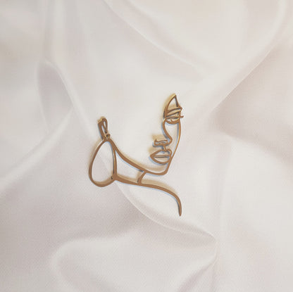 Acryl Topper Gesicht von Dame 100058