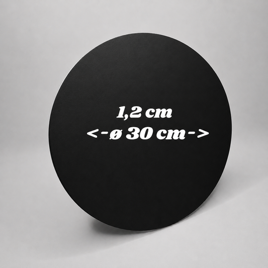 NEU! Tortenplatte ø 30 cm, 1.2cm, Schwarz, 1 Stück