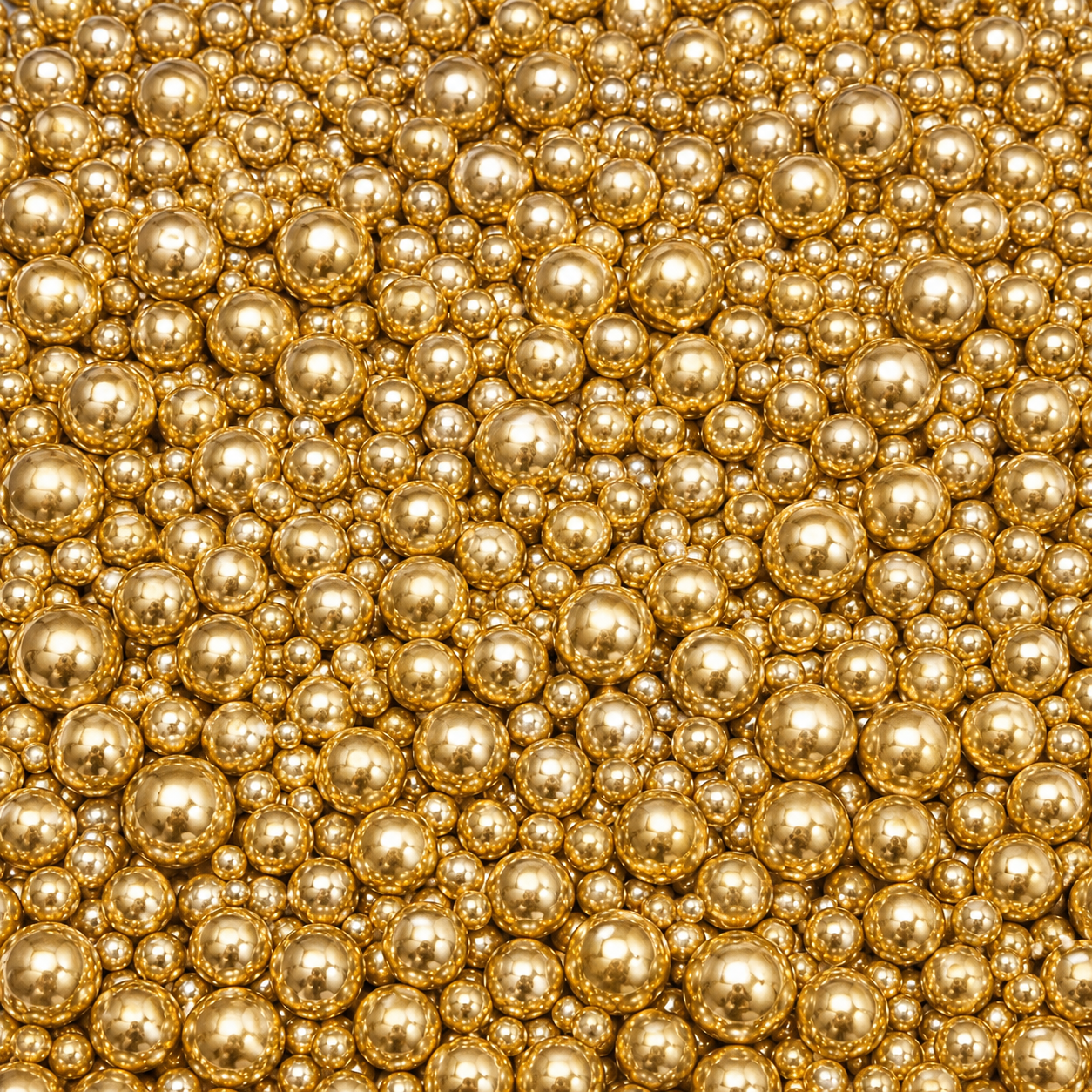 Zuckerperlen Gold Mix 2 - 14 mm, 100g