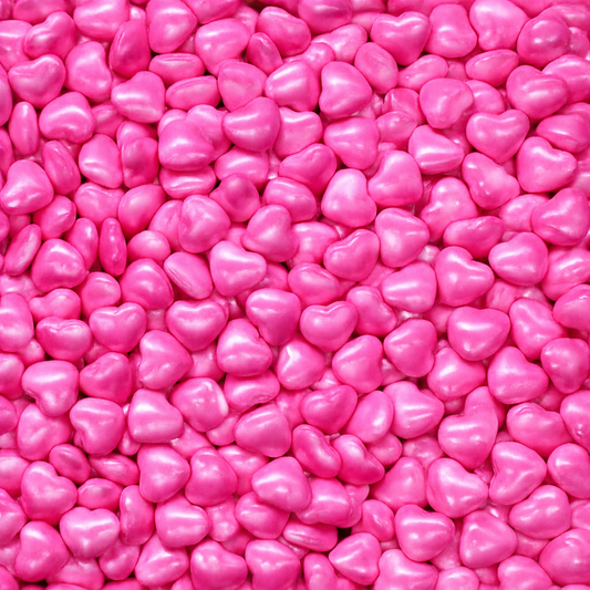 Zuckerperlen Rosa Herzchen, 100g