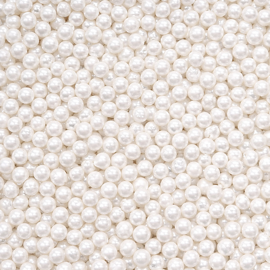 Zuckerperlen Weiß 4mm, 100g