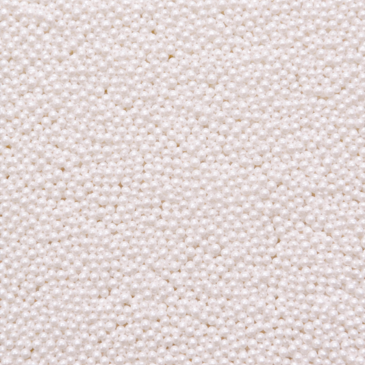 Zuckerperlen Weiß/Perlmutt 2mm, 100g