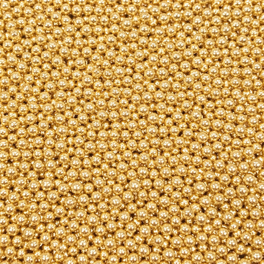 Zuckerperlen Gold 2.5mm, 100g