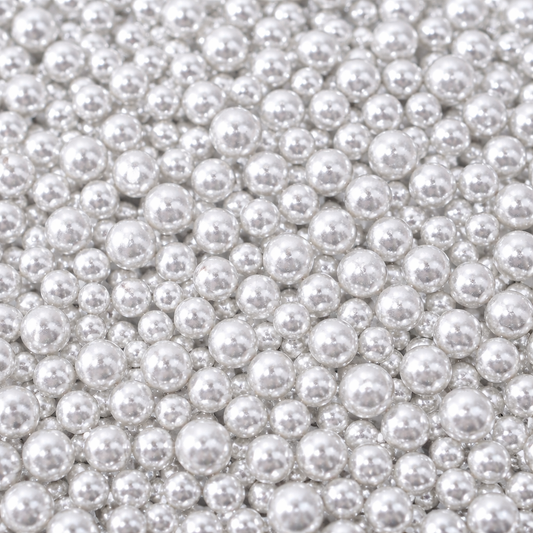 Zuckerperlen Silber 7mm, 100g