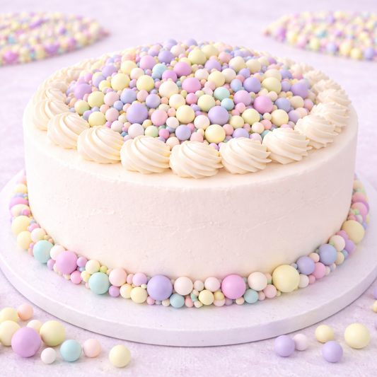 Zuckerperlen Pastell Mix gemischt 4 / 7 / 10 / 14 mm, 100g