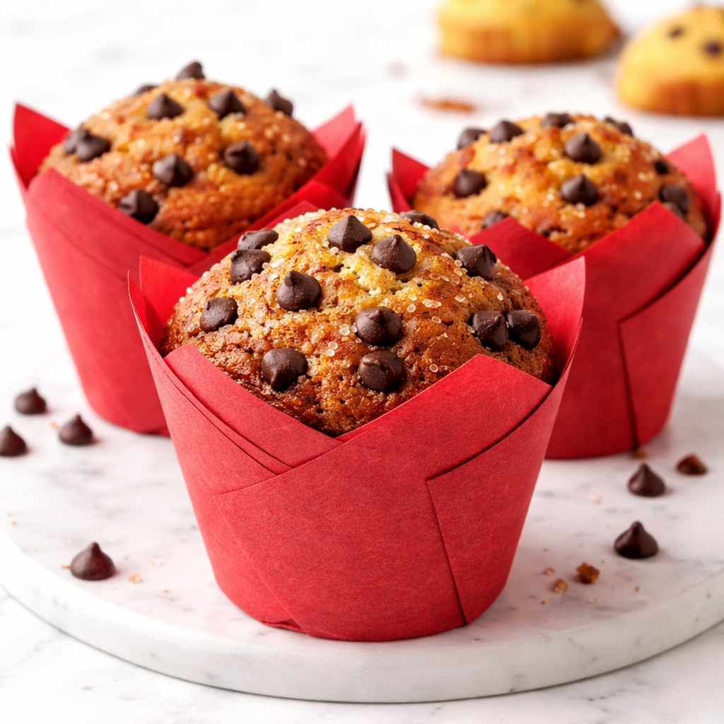 Tulpenmuffin Rot, 50er-Packung