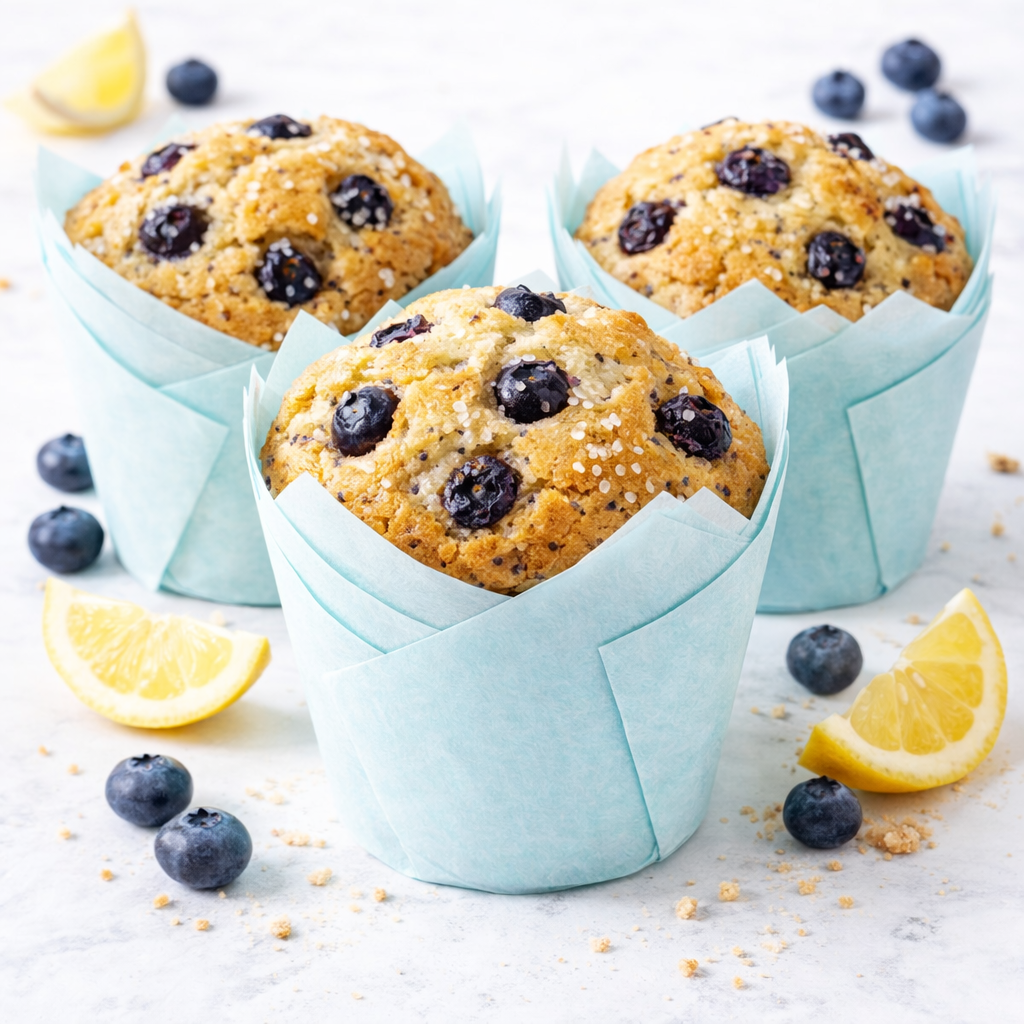 Tulpenmuffin Baby Blau, 50er-Packung