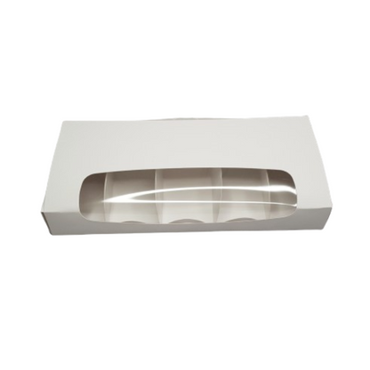 Karton mit Fenster 25,5 x 12 x 3,5 cm, 5 Stück 10038
