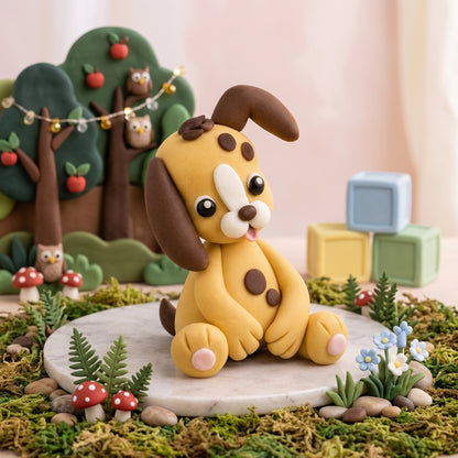 Dekorative Fondantfigur Hund