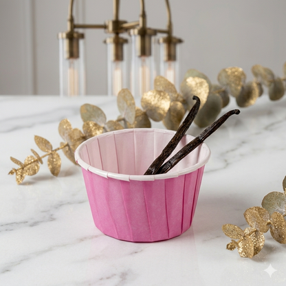Pink/Weiß Cupcake / Muffin Backförmchen 50stk.