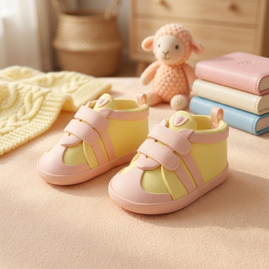 Dekorative Fondantfigur Baby Sneakers