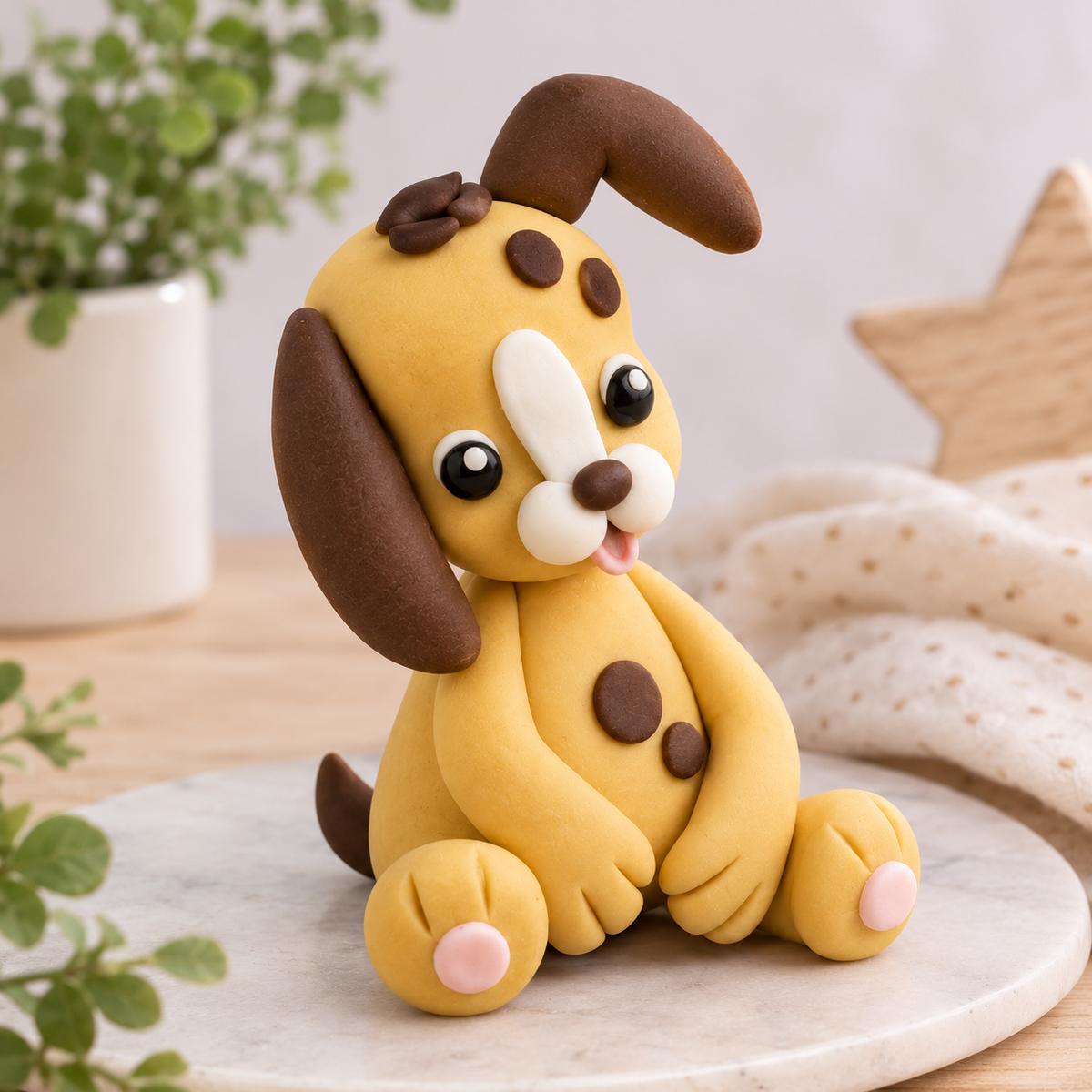 Dekorative Fondantfigur Hund