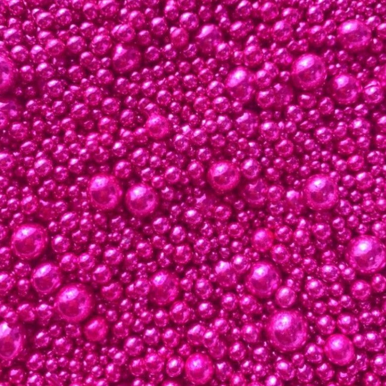 NEU! Zuckerperlen glänzend Fuchsia 100g