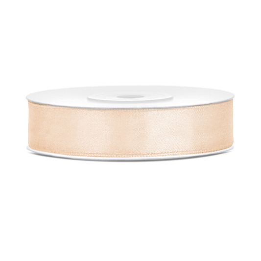 Satinband, creme, 12mm/25m