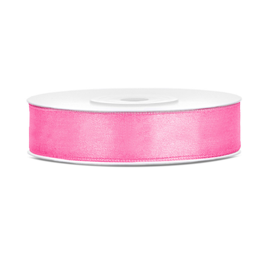 Satinband, rosa, 12mm/25m