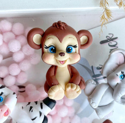 Silikonform Mini Tiere 5stk. Set 2D 30158