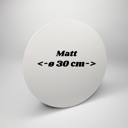 Tortenplatten ø 30 cm, 1cm, 5 Stück, Schneeweiß