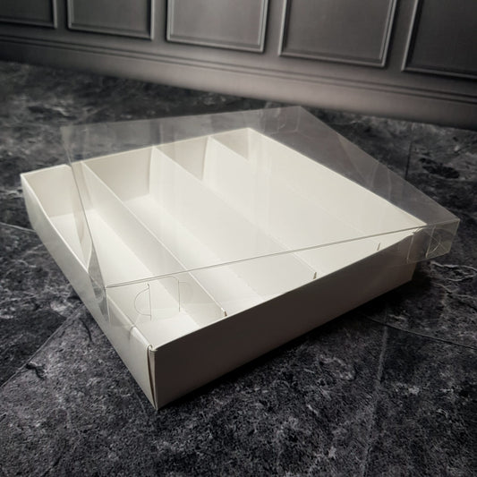 Macarons Box weiß 22 x 22 x 5 cm 4stk. 70006