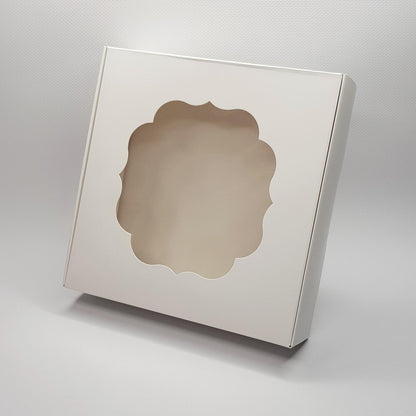 Karton mit Fenster 20 x 20 x 5 cm, 5 Stück 10064