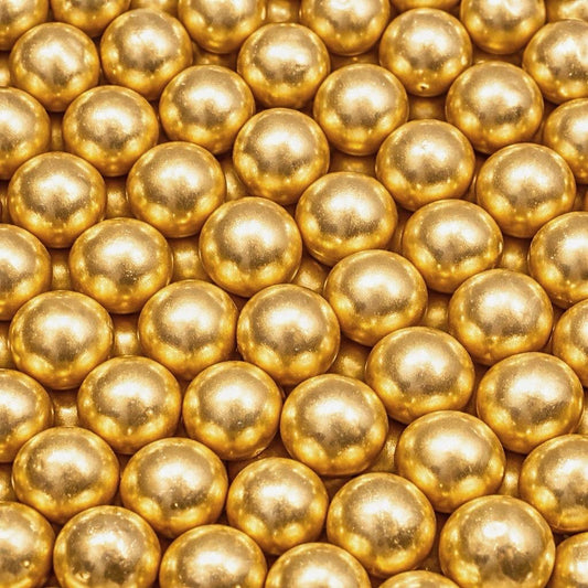 Zuckerperlen Gold 14mm, 100g