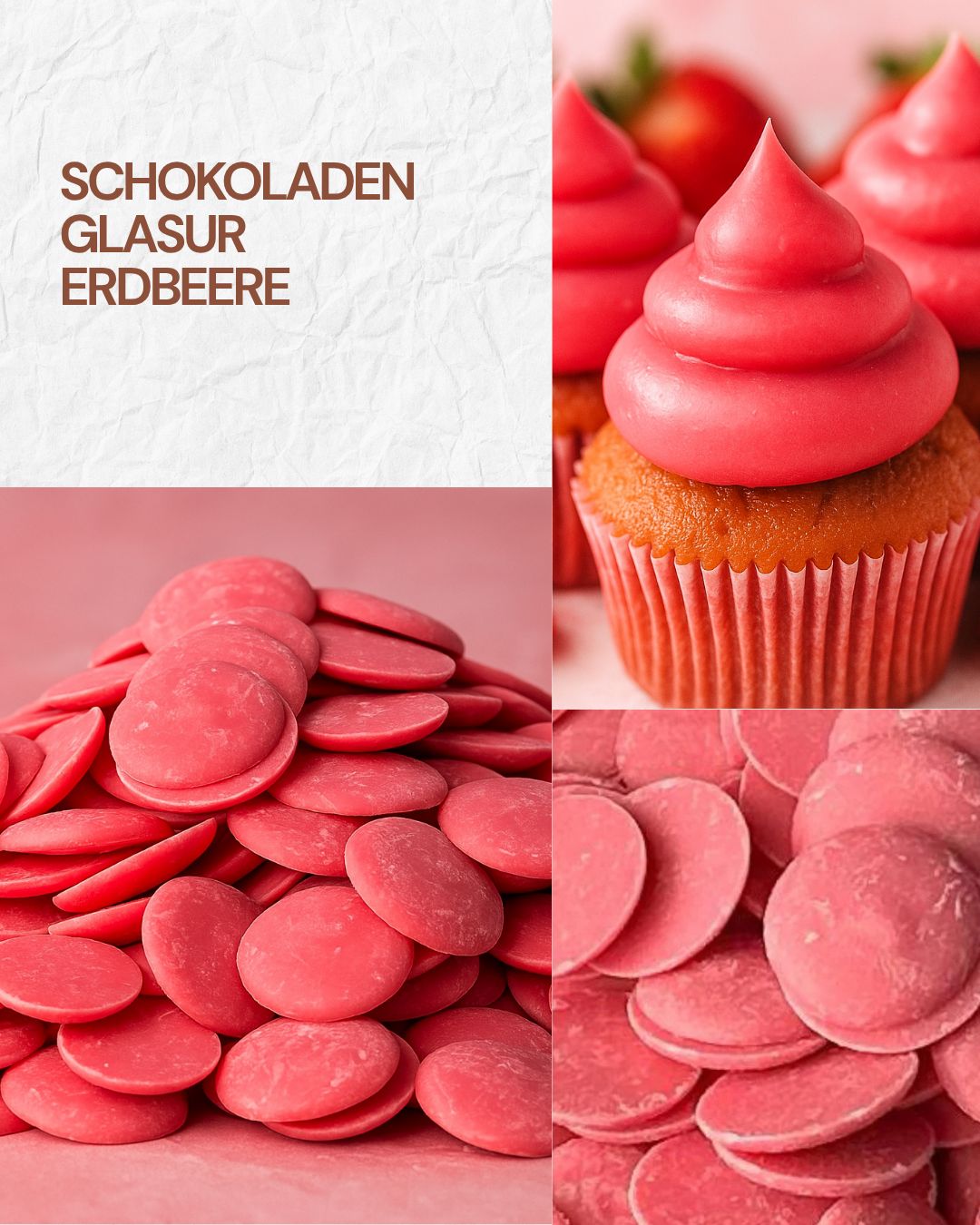 Schokoladenglasur Erdbeere 5 Kg