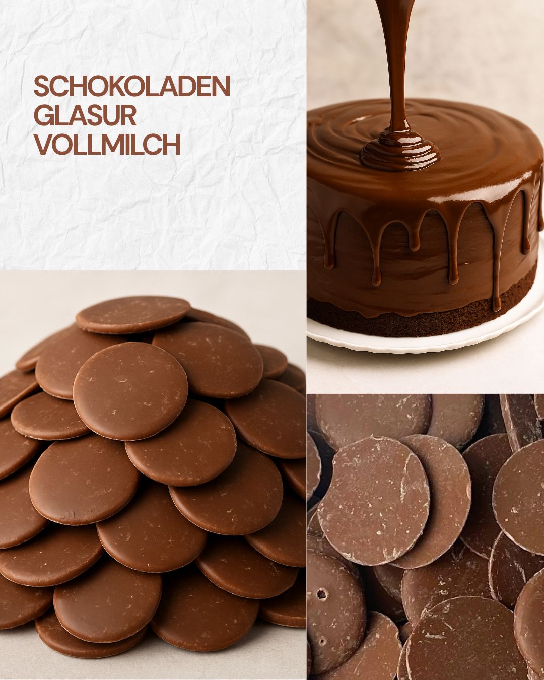 Schokoladenglasur Vollmilch 1 Kg