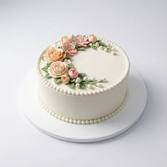 Tortenplatten ø 20 cm, 1cm, 5 Stück, Schneeweiß