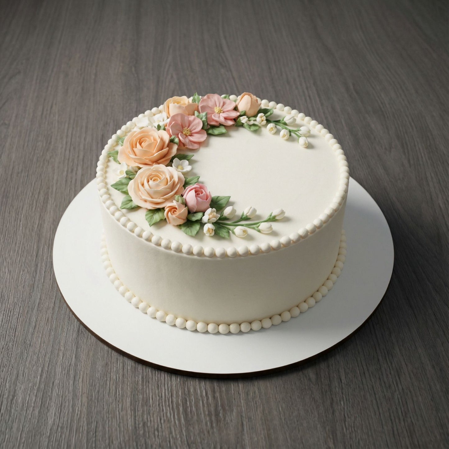 Tortenplatten ø 25 cm, 3mm, weiß, 5 Stück