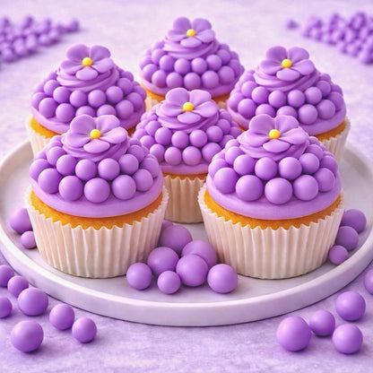 Zuckerperlen Lila 10mm, 100g