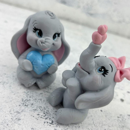 Silikonform Elefant mit Schleife 30010