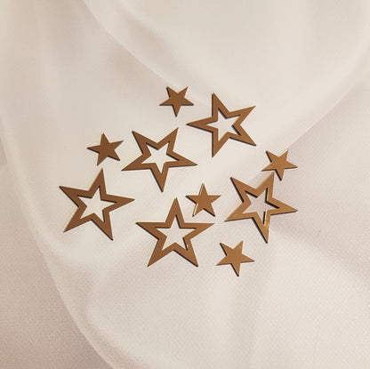 Acryl Topper Sterne 10 Stück set 100019