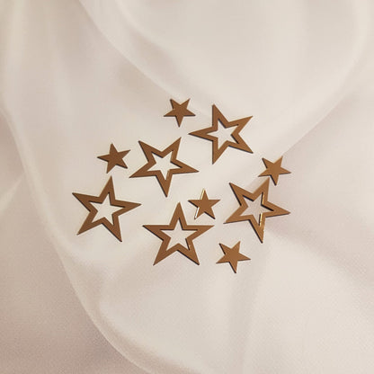 Acryl Topper Sterne 10 Stück set 100019