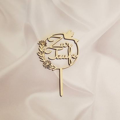 Holz Topper Zur Taufe 100002