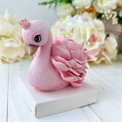 Silikonform Schwan mit Blume 30021